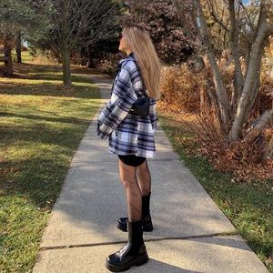 H&M Plaid SHACKET